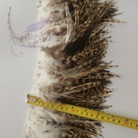 Plumes de coq chinchilla grises en vrac de 6-8 pouces pour la fabrication de mouches de pêche, décorations de costumes de carnaval et de samba - Vente en gros