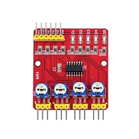 F233-01 Modul Pelacakan Inframerah Empat Arah / Modul Pelacakan 4 Saluran / Jalur Transmisi / Penghindaran Rintangan / Sensor Mobil / Robot