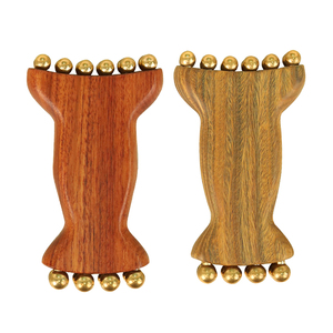 Herramienta de Masaje Gua Sha Multiusos de Latón y Madera para Rostro y Cuerpo, Terapia Gua Sha, Masajeador Guasha, Reafirmante, Estimulante del Metabolismo - Product Image 1