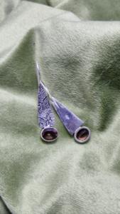 Pendientes Elegantes y Étnicos Hechos a Mano en Plata de Ley 925 con Piedra Preciosa de Ametrina, Joyería Curativa, Regalo Hecho a Mano para Ella - Product Image 3