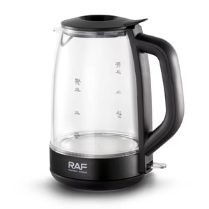 Bouilloire électrique thermostatée en verre avec anneau lumineux bleu, intérieur sans BPA, 2,0 L avec lampe LED - Product Image 3