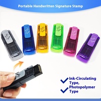 Usine En Gros Personnalisé Imprimé Portable Signature Joint Photosensible En Matière Plastique Facile À Transporter Joint Shell Flash Timbre