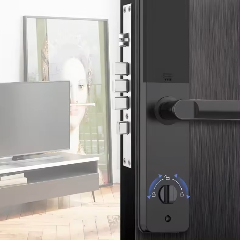 Bestselling Tuya WiFi Digital Smart Door Lock Fingerprint Code RFID & IC Card Unlock for Wood Aluminum & Steel Doors · image 5