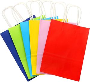 Custom Printed Recyclable Colored Kraft Paper Shopping <b>Bags</b> with Tinted Logo Wholesale Cheap Price Promotion - Product Image 3