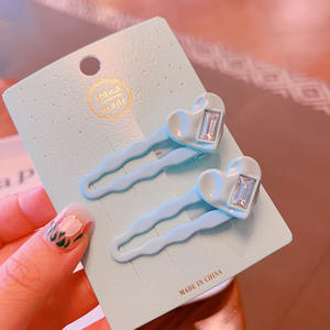 Diamant Hart Rimpel Frosted Eend Snavel Clip Klassieke Golf Diamant Hart Clip Set Voor Kinderen - Product Image 6