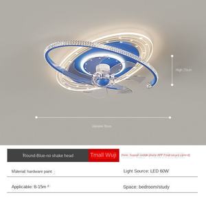 Ventilateur de plafond moderne et simple avec lumière LED en acrylique ciel <span class=keywords><strong>étoilé</strong></span>, silencieux, <span class=keywords><strong>grand</strong></span> vent, pour chambre d'enfant - Product Image 4