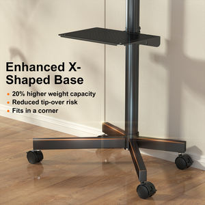 Charmount Max 55인치 유니버설 플로어 스탠딩 <span class=keywords><strong>TV</strong></span> 마운트 모바일 롤링 스탠드 <span class=keywords><strong>TV</strong></span> 카트 - Product Image 5