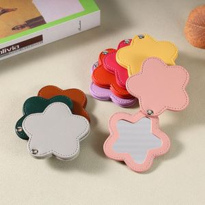 Pu <b>Stars</b> Rotating Small Makeup Compact Portable Folding <b>Mirror</b> Travel Convenient Business Gift for Girls - Product Image 4