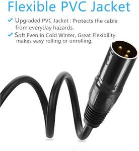 Cable <span class=keywords><strong>DMX</strong></span> XLR de 3 Pines Personalizable de Alta Calidad, PVC Macho-Hembra, 1M 2M 3M 5M 10M 20M para Luces de Escenario, Reproductor de DVD, Proyector de Audio - Product Image 3