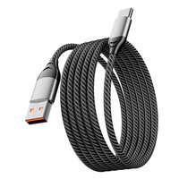 Schnelles Ladedatenkabel 60W-100W 1m/2m Schnelles Laden PD 3A-5A USB-C Geflochtene Nylon-Ummantelung Mobiltelefon Typ-C Datenkabel
