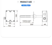 LEFOO – détecteur de dioxyde de carbone de sortie IP65 4-20ma, capteur de gaz co2, transmetteur de surveillance co2