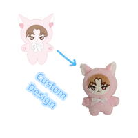 Jouets en peluche mignons de 20 cm, poupées en tissu rembourrées avec du coton PP, vente en gros au Comicon Store, cadeau