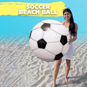 Ballon de football gonflable en PVC de 27 pouces pour enfants et adultes, idéal pour les fêtes d'été à la piscine, la plage, les anniversaires et les barbecues - Product Image 6