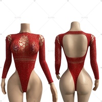 Vêtements de danse exotiques en résille avec strass, tenues de strip-teaseuse, tenues de danseuse, vente directe d'usine ELITES