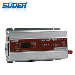 อินเวอร์เตอร์ <span class=keywords><strong>Suoer</strong></span> DC12v เป็น AC 220v <span class=keywords><strong>1000W</strong></span> แบบคลื่นไซน์ดัดแปลง อินเวอร์เตอร์แบบออฟกริด อินเวอร์เตอร์พลังงานแสงอาทิตย์ 1kw - Product Image 6