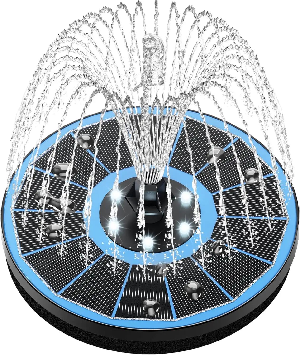 Fontana solare sommergibile del bagno dell'uccello di galleggiamento del paesaggio delle fontane di acqua di energia solare della caratteristica dell'acqua del giardino