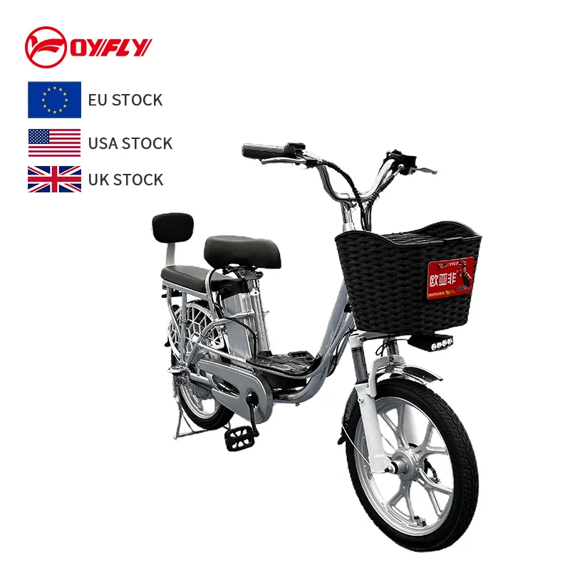 OYFLY fábrica 48V más barato mejor 350W ciudad bicicleta eléctrica ciclo adulto 18 "bicicleta eléctrica E bicicleta para adultos freno de disco electrónico