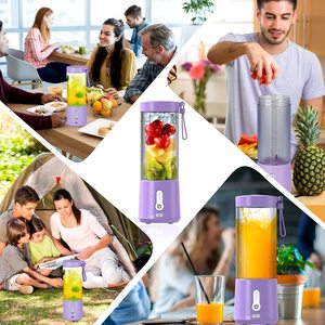 Vaso Mezclador Potente de 150W, Licuadora Portátil de 450ml, Recargable por USB-C para Senderismo y Camping - Product Image 3