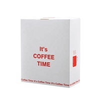Boîte d'expédition de paquet de café de papier de carte de carton blanc mat personnalisé de 400g avec le logo