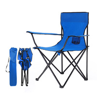 Chaise pliante de salon d'extérieur, chaise de pique-nique portable, chaise de barbecue, chaise de camping en métal pliable d'extérieur avec porte-gobelet