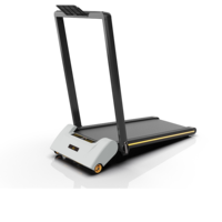 Tapis de marche électrique portable et pliable avec écran LED et poignée latérale, sans test de fréquence cardiaque, pour la maison et la remise en forme