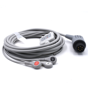 <span class=keywords><strong>ECG</strong></span> cáp và leadwires 3 dẫn cho <span class=keywords><strong>comen</strong></span> Sao 8000e/h <span class=keywords><strong>ECG</strong></span> leadwires Snap AHA cáp Y tế Phụ kiện caremed nhà máy - Product Image 3