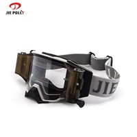 Nouvelles lunettes de sport à film semi-automatique faciles à tirer Lunettes de moto résistantes aux attaques résistantes au vent et aux UV pour les sports de plein air
