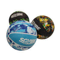 Balón de Baloncesto de Goma para Exteriores, Cámara de Goma de Butilo, Talla 7, Peso 580-620g, Superficie Texturizada con Agarre para Entrenamiento y Práctica de Jóvenes y Adultos
