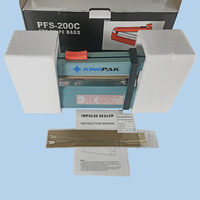 PFS200D Machine de scellage de coupe manuelle à mi-couteau pour sacs en polyéthylène grand transformateur en cuivre semi-automatique pour film de papier
