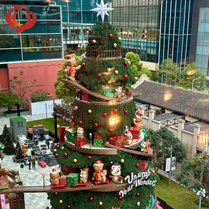 عملاقة في الهواء الطلق فريدة من نوعها 6m 8m 9m 10m 12m مضاءة مسبقًا شجرة عيد الميلاد الكبيرة مع LED للتسوق - Product Image 6