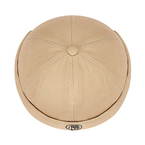 Melon Shaped Hat Canvas Breathable Sunscreen Asian Style Landlord Hat For Men Women Spring Autumn Off White - Product Image 4