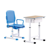 Ensemble de bureaux et de chaises réglables modernes pour étudiants, pour une utilisation en classe