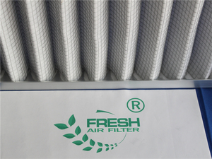 高品质板式褶皱式灰尘过滤器滤芯新型铝合金框架预过滤器工业空气过滤器 - Product Image 3