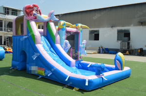 <span class=keywords><strong>Petite</strong></span> sirène rebond rebondissant maison toboggan combo videur rebondissant château <span class=keywords><strong>de</strong></span> saut gonflable - Product Image 6