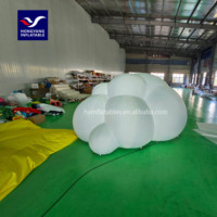 Décoration de Scène Gonflable Nuage LED Suspendu pour Événements et Fêtes