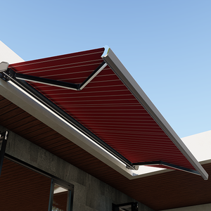 Auvent moderne noir en polycarbonate avec télécommande LED pour <span class=keywords><strong>véranda</strong></span>, couloir, porche, magasin d'extérieur et auvent <span class=keywords><strong>de</strong></span> pluie. - Product Image 4