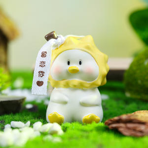 Joli dessin animé, canard nostalgique, ornements en résine exquis, artisanat de décoration de meubles, cadeaux pour la Journée des enfants, poupées - Product Image 4