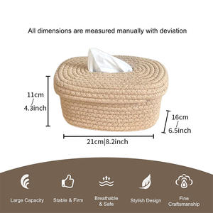 Boîte à mouchoirs en bambou écologique, design moderne et créatif, simple et rectangulaire, pour le rangement des serviettes, pour la maison, le salon, la salle à manger - Product Image 3