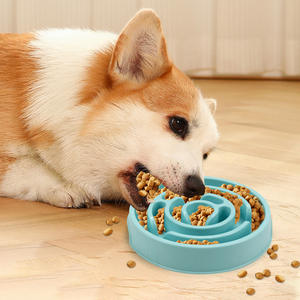 Disque de bol de nourriture lente pour animaux de compagnie, jouet de puzzle pour animaux de compagnie, anti-étouffement, antidérapant, rond, mangeoire lente pour chien et chat - Product Image 2