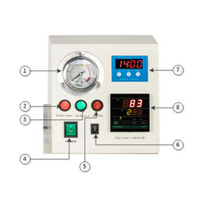 Machine automatique hydraulique de laboratoire dentaire d'injection de résine de R-1505 électrique pour les prothèses dentaires flexibles invisibles - Product Image 6