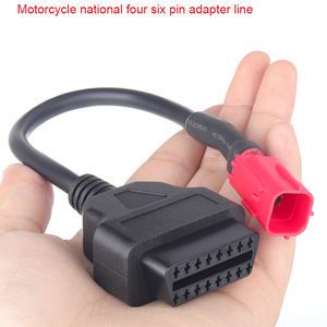 <span class=keywords><strong>Cable</strong></span> Adaptador OBD2 Euro5 para Motocicleta, Conector OBD de 16 Pines a <span class=keywords><strong>Cable</strong></span> de Diagnóstico de Motocicleta de 6 Pines, Repuesto para <span class=keywords><strong>Honda</strong></span>, Yamaha, Suzuki - Product Image 2