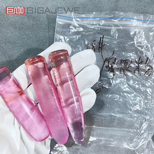 GIGAJEWE Corindón Sintético <span class=keywords><strong>en</strong></span> <span class=keywords><strong>Bruto</strong></span>, Color Verde, Cristal Creado <span class=keywords><strong>en</strong></span> Laboratorio, Barra de Cristal, Bola, Gema sin Cortar para Facetado y Fabricación de Joyas - Product Image 6
