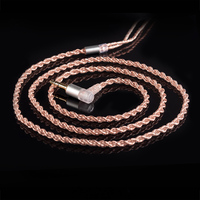 KBEAR 4 Core Copper Upgrade 2PIN QDC MMCX TFZ Kabel Audio Pengganti yang Dapat Dilepas untuk Headphone HiFi Earbuds Headset