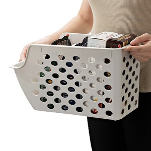 Kitchen Stock Storage Baskets Rectangle Plastic Portable Single Tier Kitchen Organizers for <b>Cabinet</b> <b>Under</b> <b>Sink</b> Storage - Product Image 4