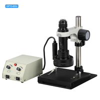 OPTO-EDU A21.1609 3D Motorized Rotate Zoom Video Microscope LED Illumination 90V-260V Voltage 1 Year Warranty for Electronics