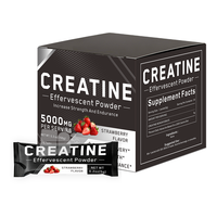 Formule personnalisée OEM/ODM, marque privée, saveur personnalisée, 5000 mg de créatine monohydrate pure, poudre effervescente, complément alimentaire pour la croissance musculaire
