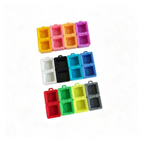2PCS Keycaps Keychain Fidget Clicker Base for Customize LOW MOQ 2 in 1 Keyboard Fidget