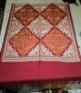 Elegant Durable Viscose Shawl Embroidered Digital Print Long Fringe Traditional Winter <b>Scarf</b> Soft Warm Breathable Comfortable - Product Image 1