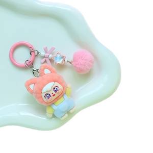 Boneka Kucing Sweety Baru, Gantungan Kunci Kreatif, Aksesoris Hadiah, Liontin Lucu untuk Wanita & Anak Perempuan, Hiasan Gantungan Kunci - Product Image 3