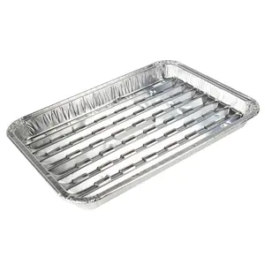 Di grandi Dimensioni In Alluminio Usa E Getta Foglio di Barbecue Grill Vassoio/Bbq Pan Per Il Cibo
